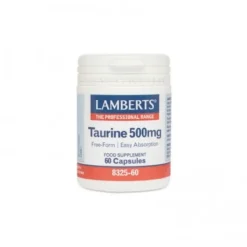 Lamberts Taurina 500 mg 60 Cápsulas