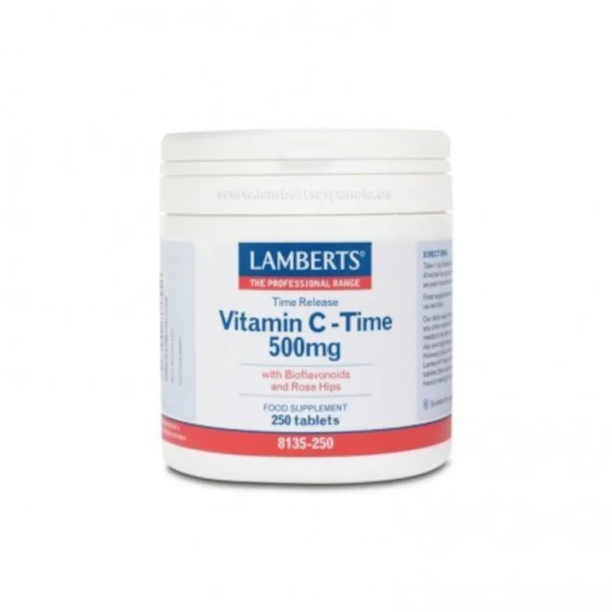 Lamberts Vitamina C Time 500 mg de Liberación Sostenida 250 Comprimidos