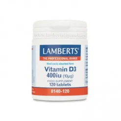 Lamberts Vitamina D3 400 UI 120 Comprimidos