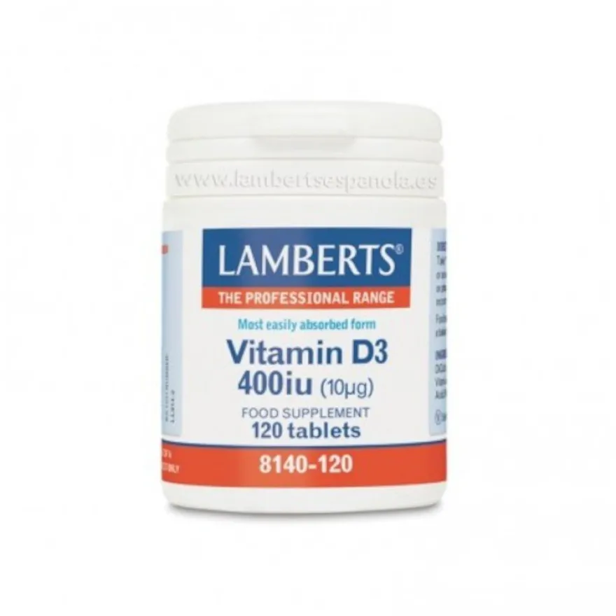 Lamberts Vitamina D3 400 UI 120 Comprimidos