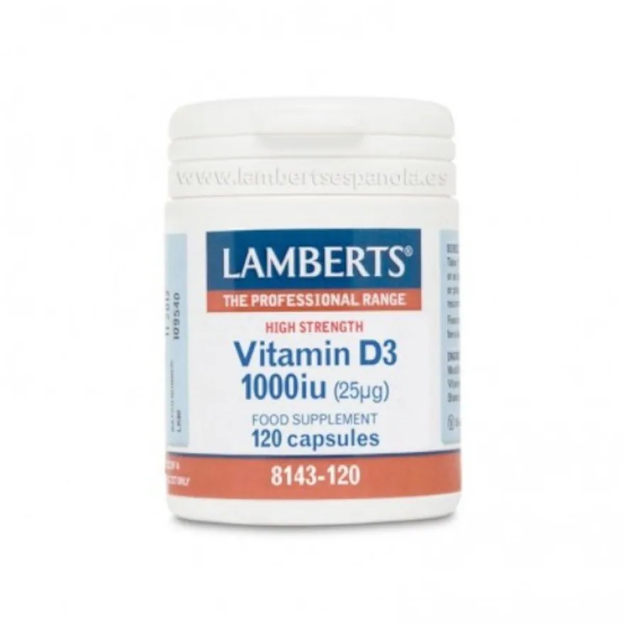 Lamberts Vitamina D3 1000 UI 120 Cápsulas