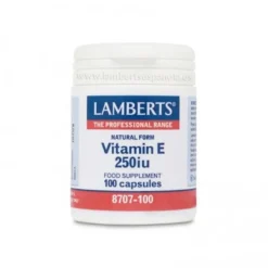 Lamberts Vitamina E Natural 250 UI 100 Cápsulas