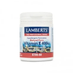 Lamberts Vitamina E Natural 400 UI 60 Cápsulas