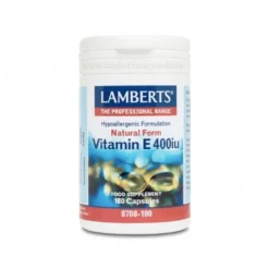 Lamberts Vitamina E Natural 400 UI 180 Cápsulas