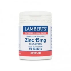 Lamberts Zinc (Citrato) 15 mg 90 Comprimidos