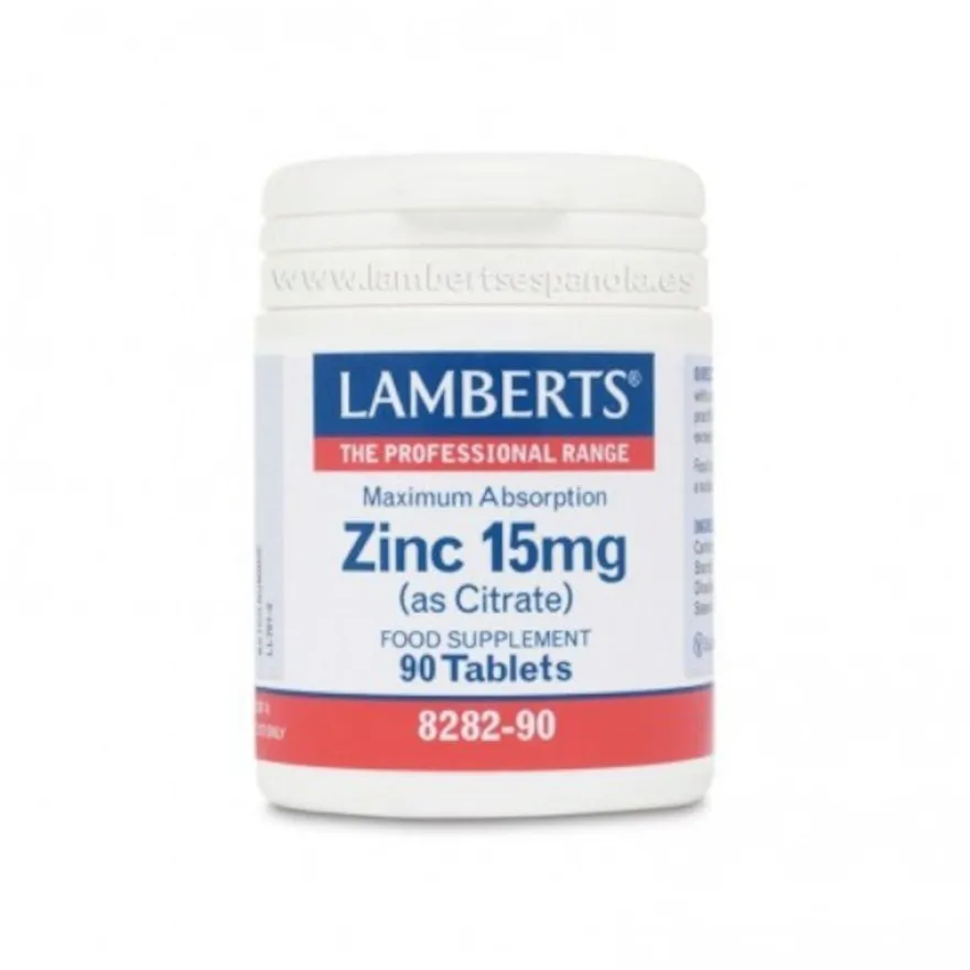 Lamberts Zinc (Citrato) 15 mg 90 Comprimidos