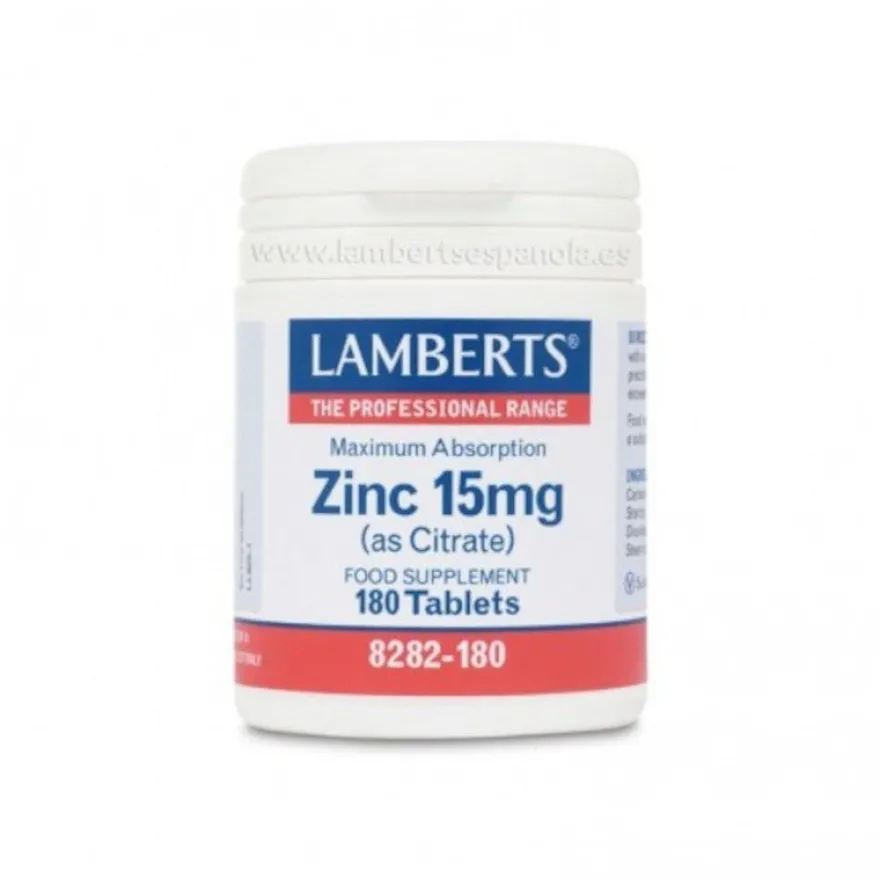 Lamberts Zinc (Citrato) 15 mg 180 Comprimidos