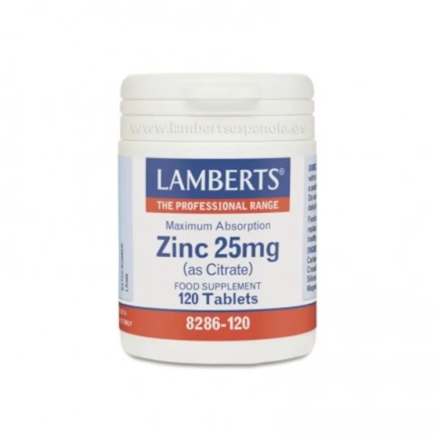 Lamberts Zinc 25 mg 120 Comprimidos