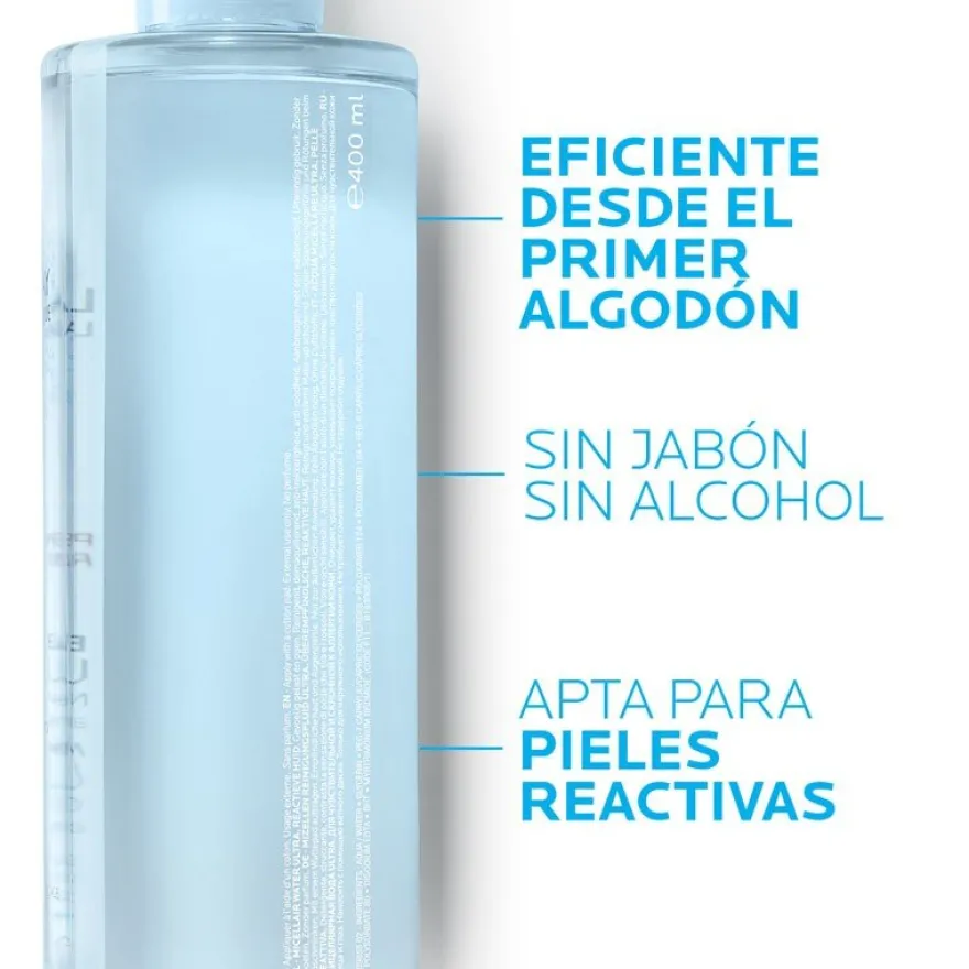 LA ROCHE POSAY Agua Micelar Ultra Piel Reactiva 400ml