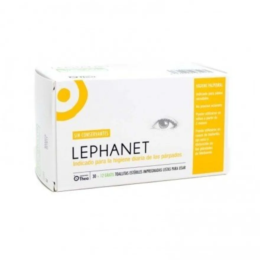 LEPHANET Toallitas Oculares 30 + 12 Toallitas