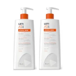 LETI AT4 Gel de Baño Dermograso Piel Atópica Duplo 2 x 500 ml