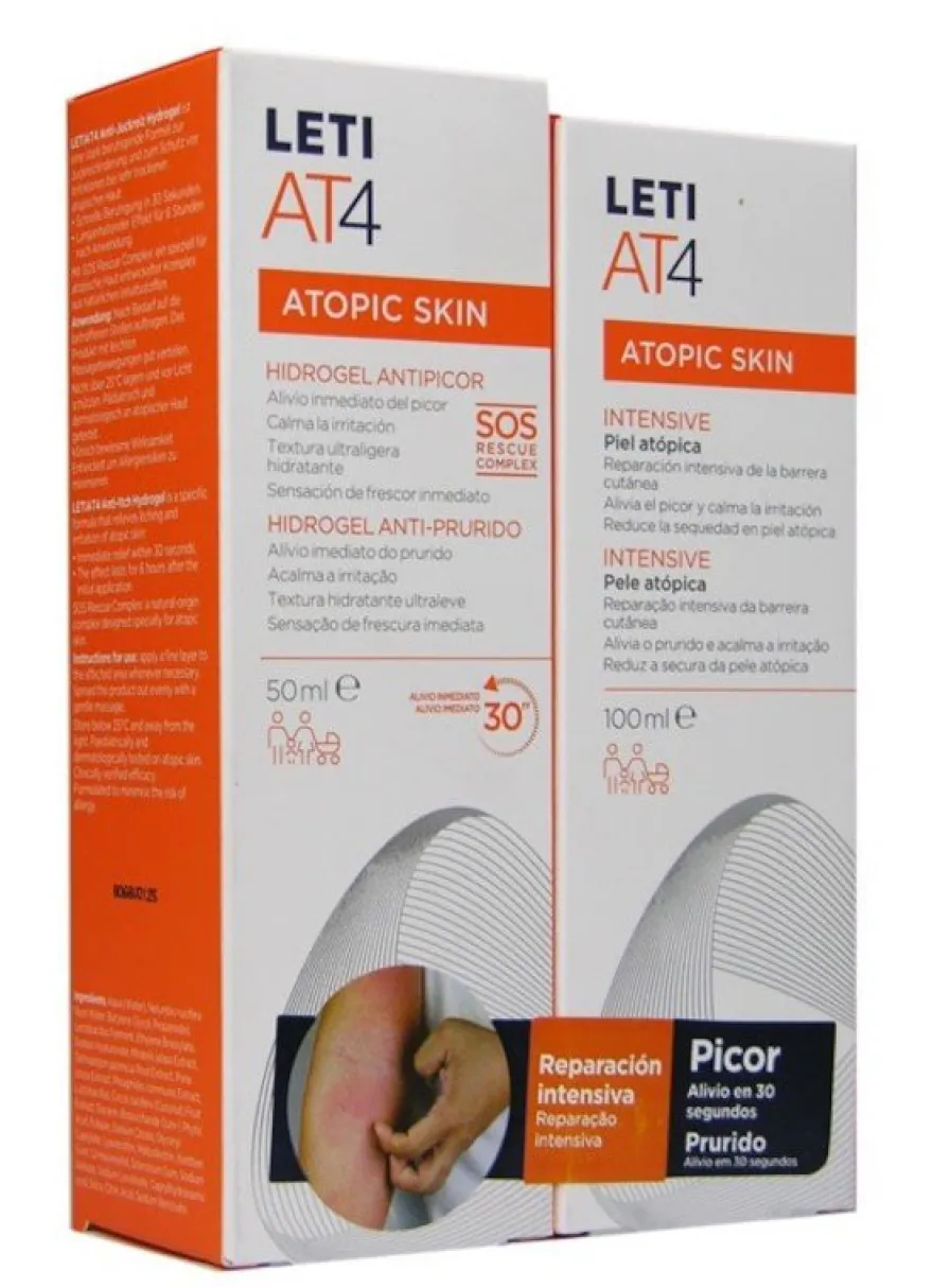LETI AT4 Pack Crema Intensive 100ml + Hidrogel 50ml