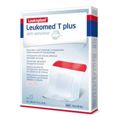 Leukoplast Leukomed T Plus Skin Sensitive 8 cm x 10 cm 5 unidades