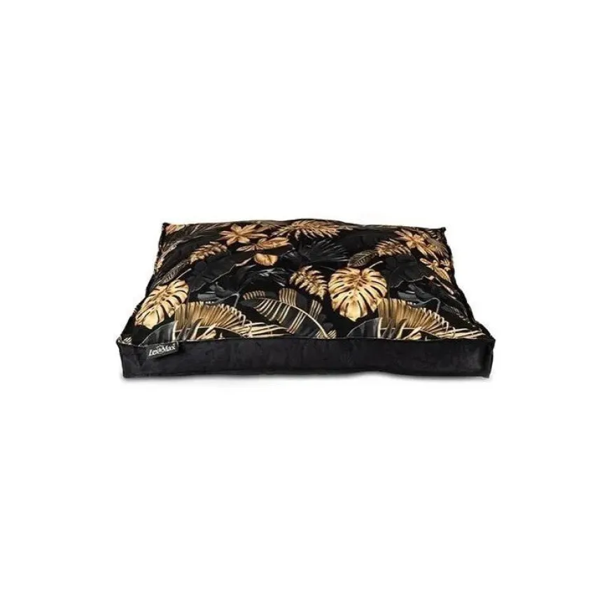 Lex&Max Boxbed Dubai Funda para Perro Negro y Oro 90 x 65 cm