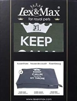 Lex&Max Boxbed Keep Calm Funda Verde Oscuro 90x65 cm