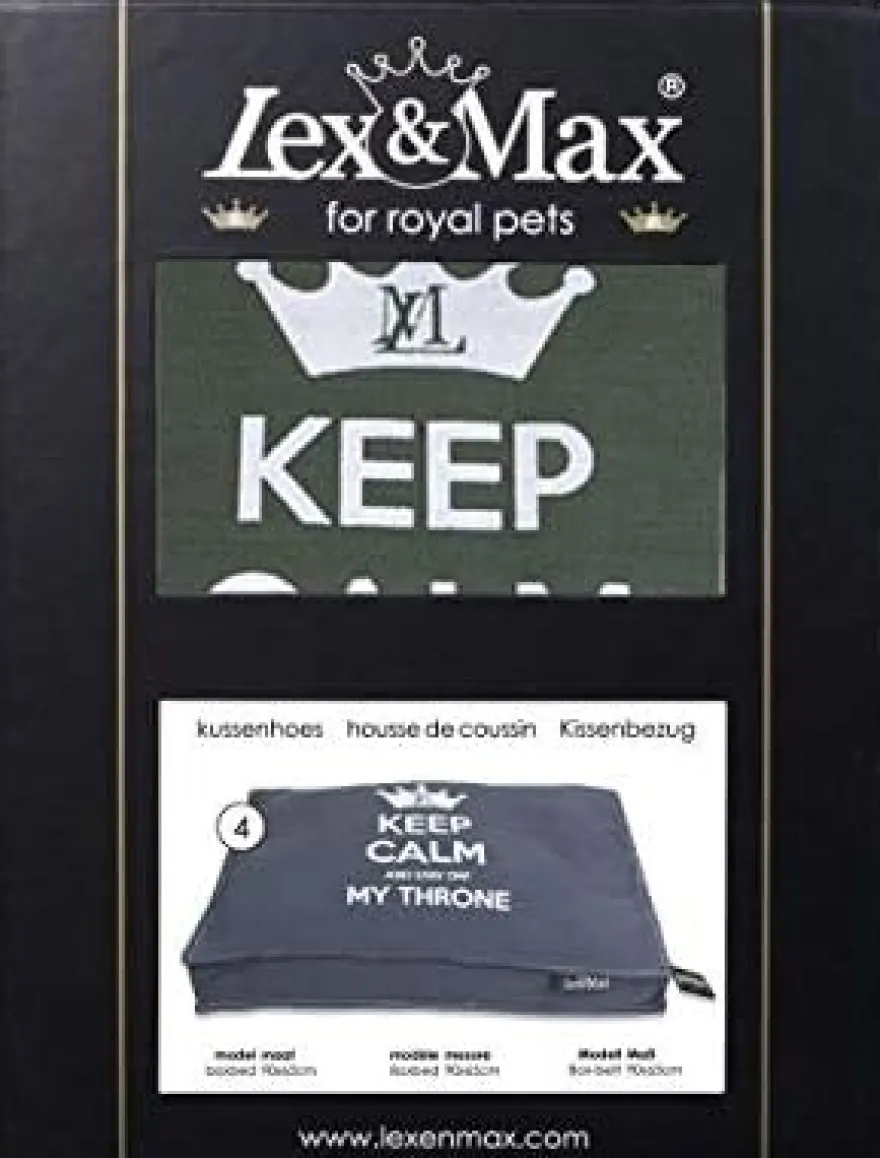 Lex&Max Boxbed Keep Calm Funda Verde Oscuro 90x65 cm