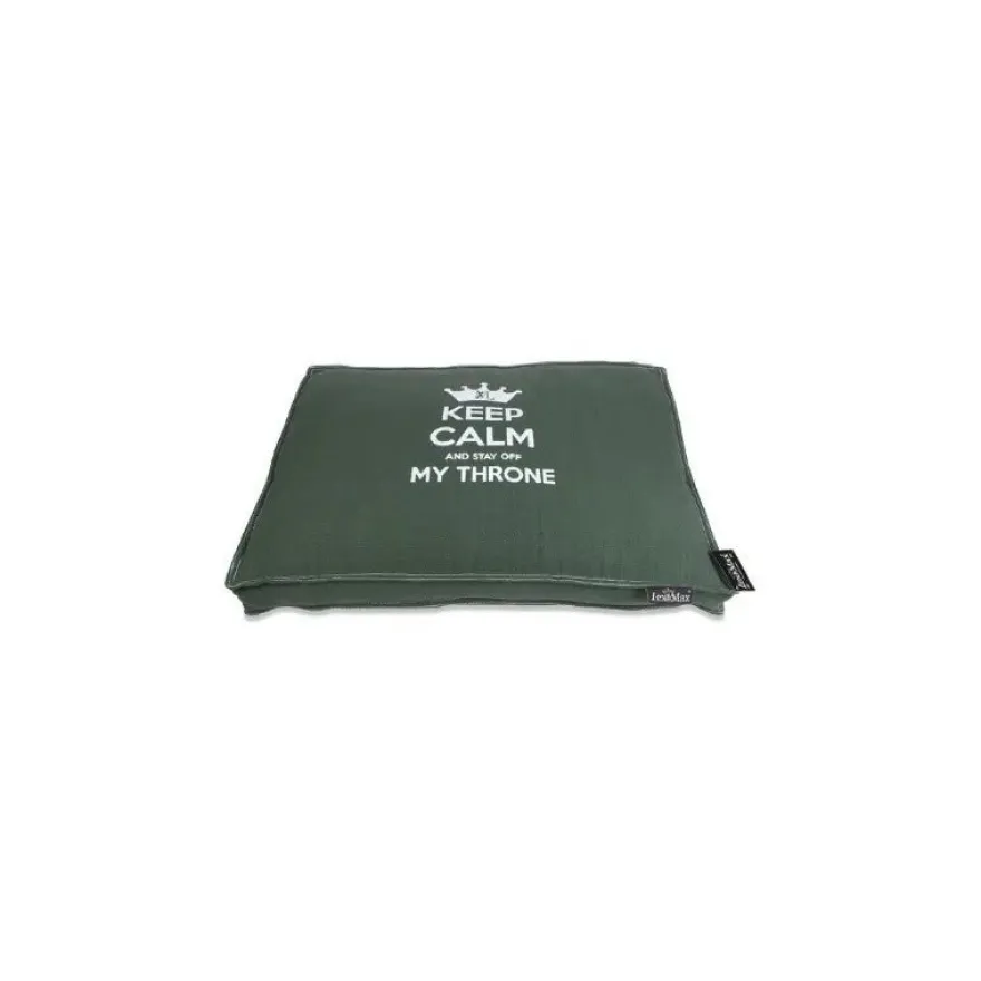 Lex&Max Boxbed Keep Calm Funda Verde Oscuro 90x65 cm