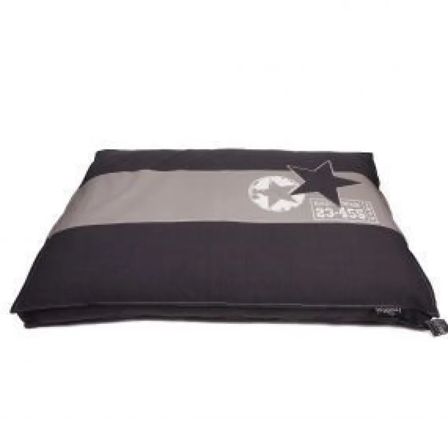Lex&Max Funda Boxbed Band Ster Gris Osc de Perro 120x80x9 cm