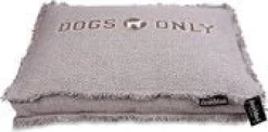 Lex&Max Funda Boxbed Dogs Only Colchón Taupe 120x80cm