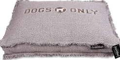 Lex&Max Funda Boxbed Dogs Only Colchón Taupe 120x80cm