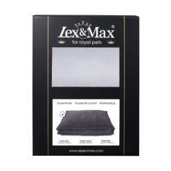 Lex&Max Funda Boxbed Royal Velvet Gris Claro 90x65 cm