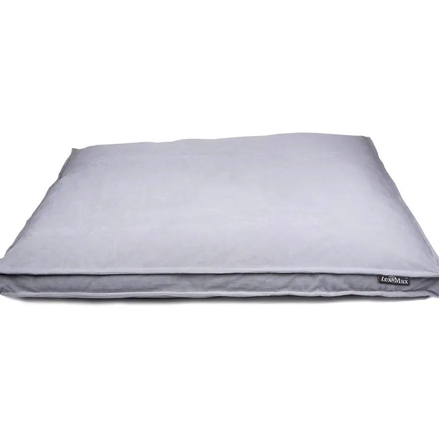 Lex&Max Funda Boxbed Royal Velvet Gris Claro 90x65 cm