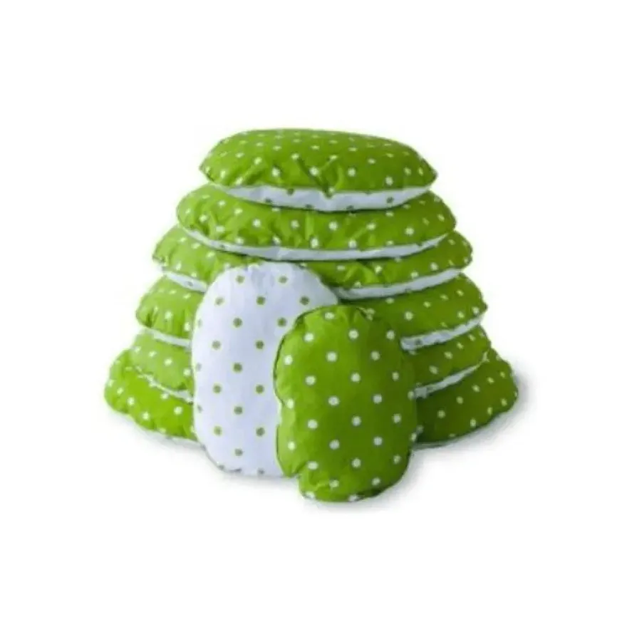 Lex&Max Funda Ovalada Dots Lima/Blanco 100cm