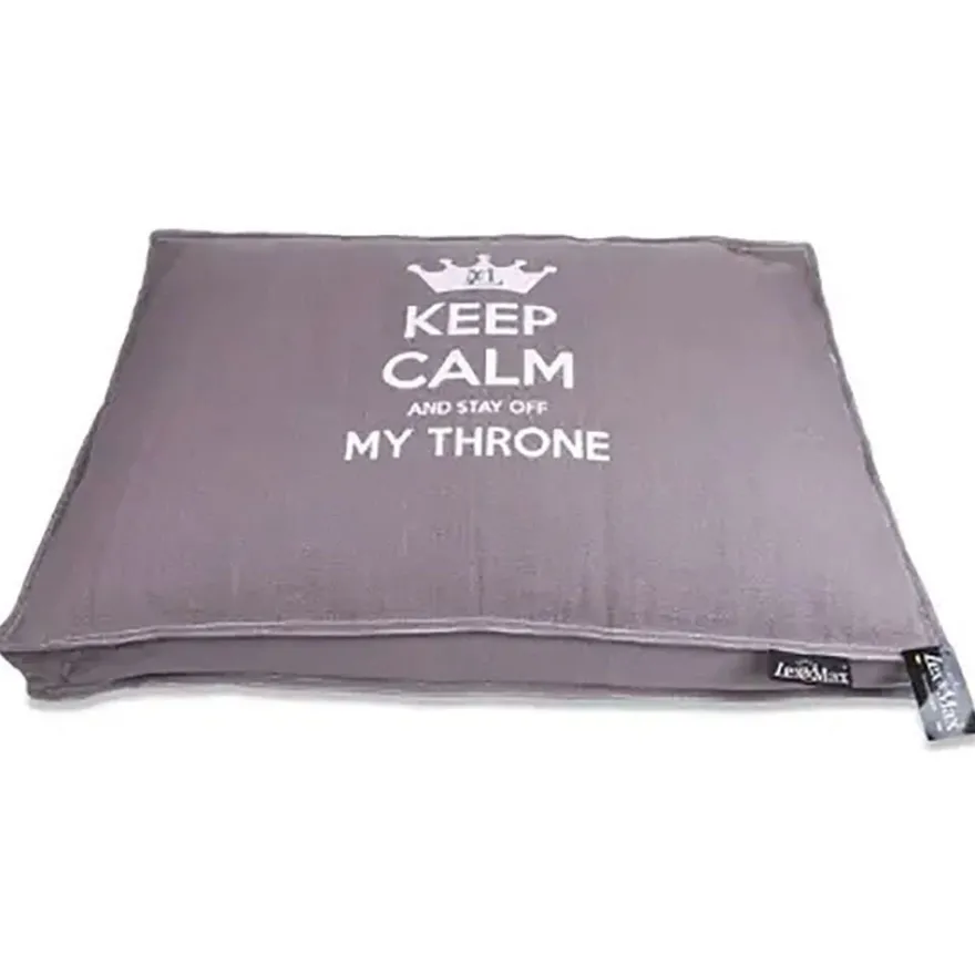Lex&Max Keep Calm Cubre Cama Taupe 90x65 cm