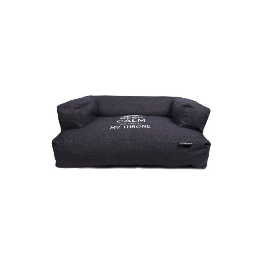 Lex&Max Keep Calm Funda para Sofá para Perros Negro 0,90kg