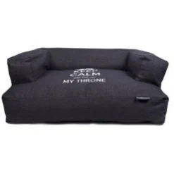 Lex&Max Keep Calm Funda para Sofá para Perros Negro 0,90kg