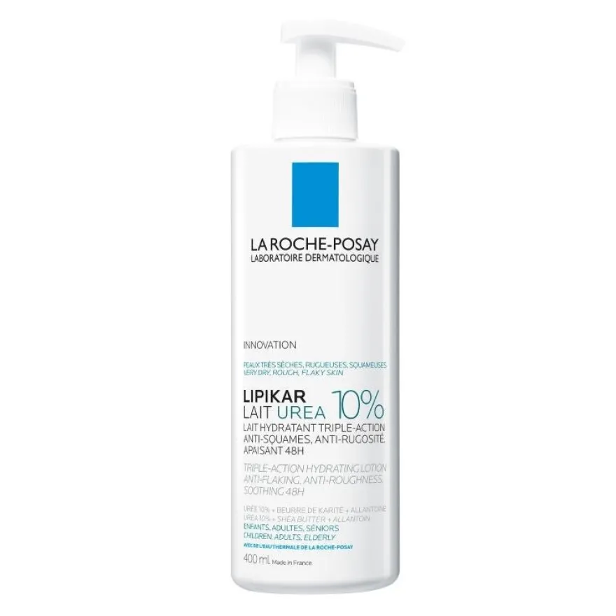 LIPIKAR Lait Urea 10% Leche Corporal 400ml - LA ROCHE POSAY
