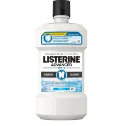 LISTERINE Advanced White Enjuague Bucal Sabor Suave 500ml
