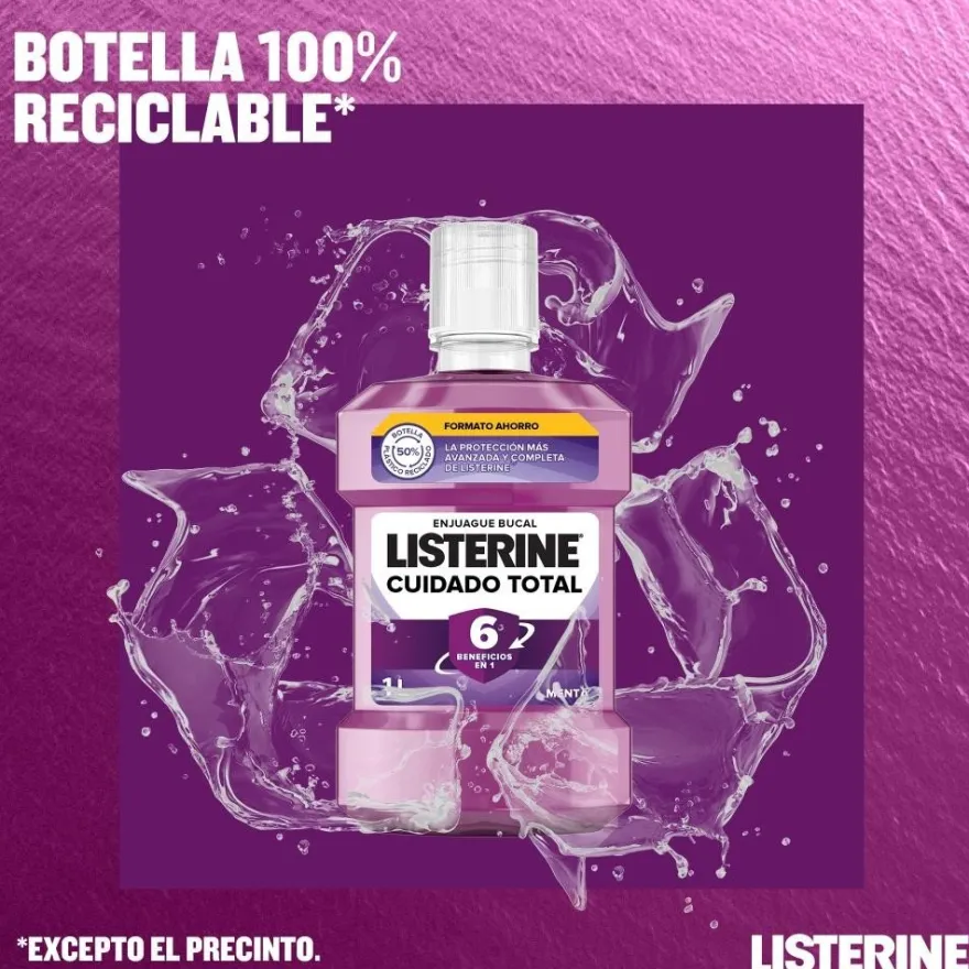 LISTERINE Cuidado Total 500 ml + 250 ml GRATIS