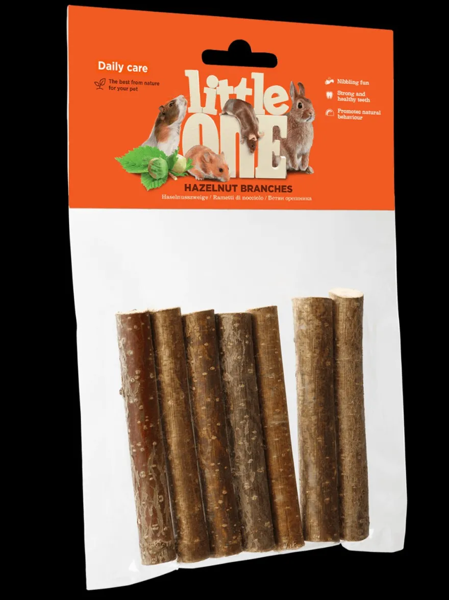 Little One Ramas de Avellano Snacks Roedores 8 ud