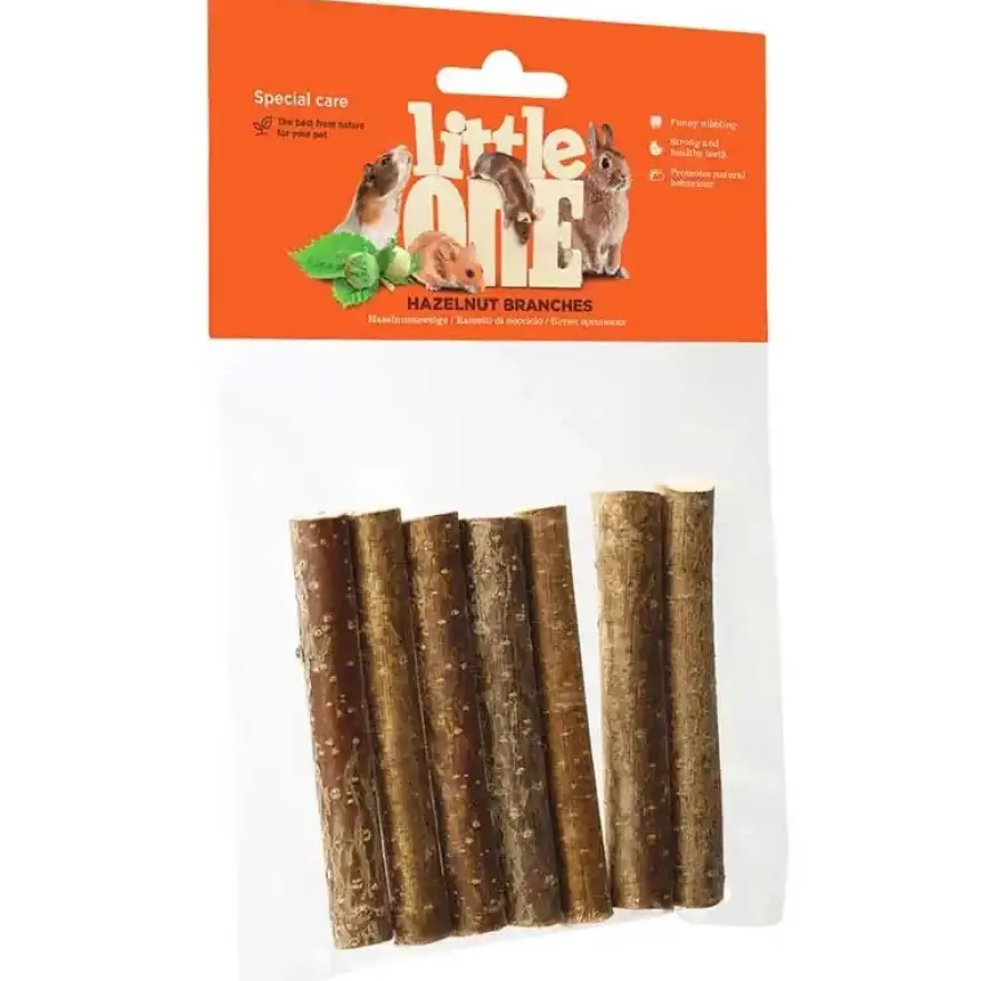 Little One Ramas de Avellano Snacks Roedores 8 ud