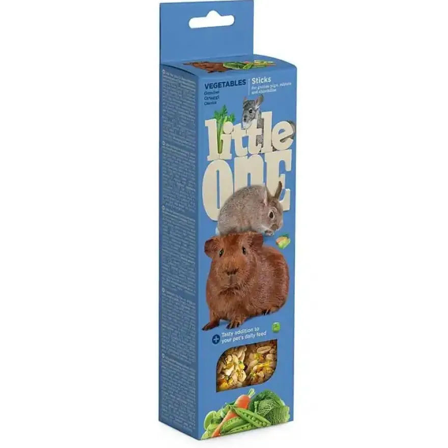 Little One Sticks Vegetales Conejo Chinchilla 8x120g