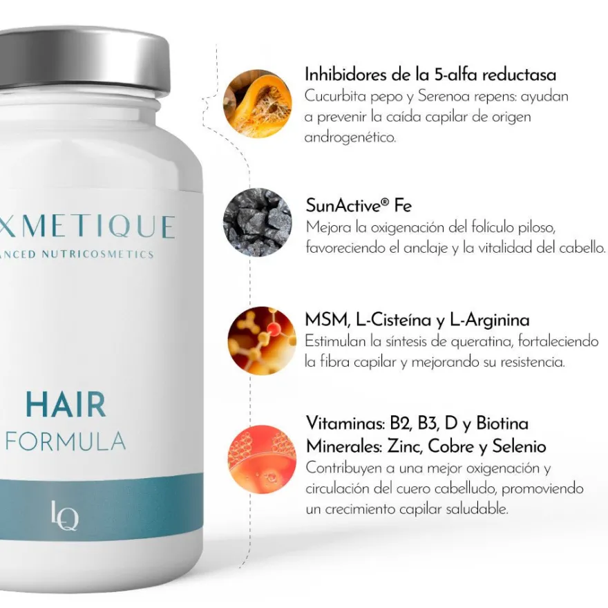 Luxmetique Hair Formula 60 Cápsulas Cabello y Uñas