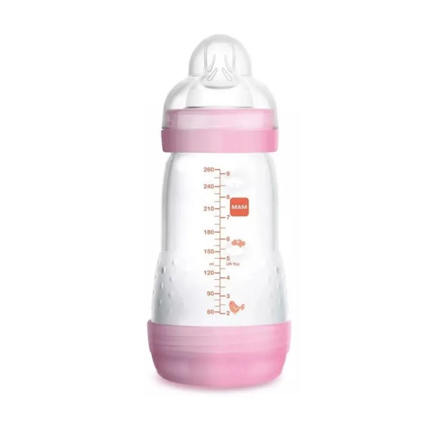 MAM Biberón Easy Start Anti Cólico 260ml - Rosa