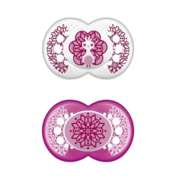 MAM Chupete Original Látex 6+M 2 Unidades (Pavo Real Rosa)