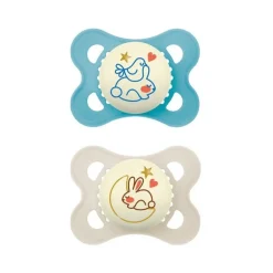 MAM Chupete Original Night Silicona 2-6M 2 Unidades
