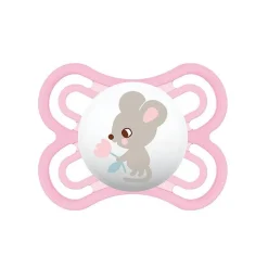 MAM Chupete Perfect Silicona +0M (Ratita Rosa)