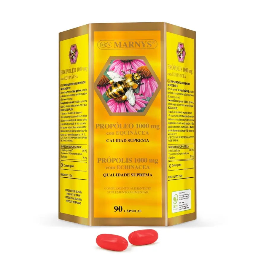 Marnys Propóleo 1000 Mg con Equinácea 1000 mg 90 Cápsulas