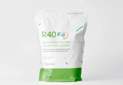 Mascarilla para Niños Reutilizable y Lavable 100% Algodón Ecológico 13-17 años R40