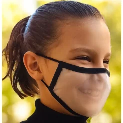 Mascarilla Reutilizable Transparente Certificada Eco-Repelente Color Negro Talla S - BEYFE