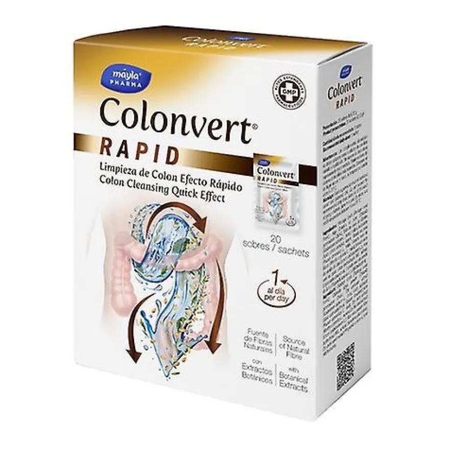 Mayla Pharma Colonvert Rapid Complemento Alimenticio de Limón 20 sticks