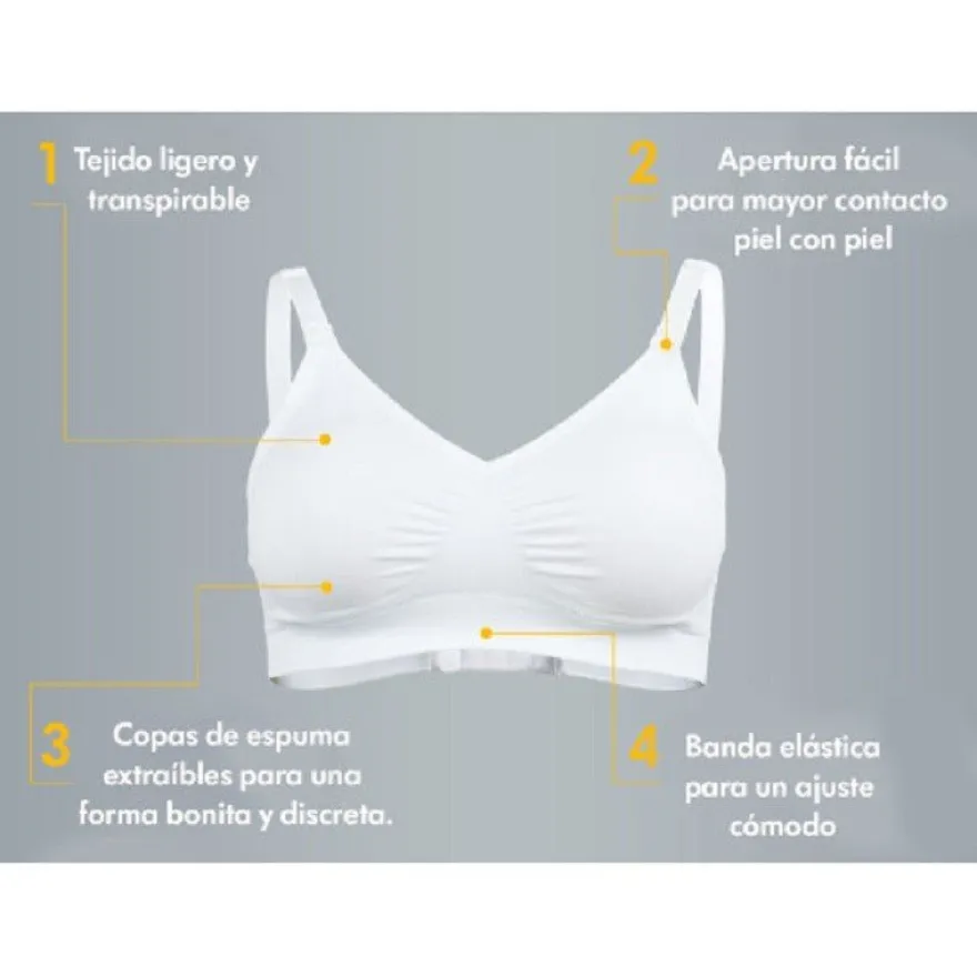 Medela Comfy Bra Tamaño XL Color Blanco