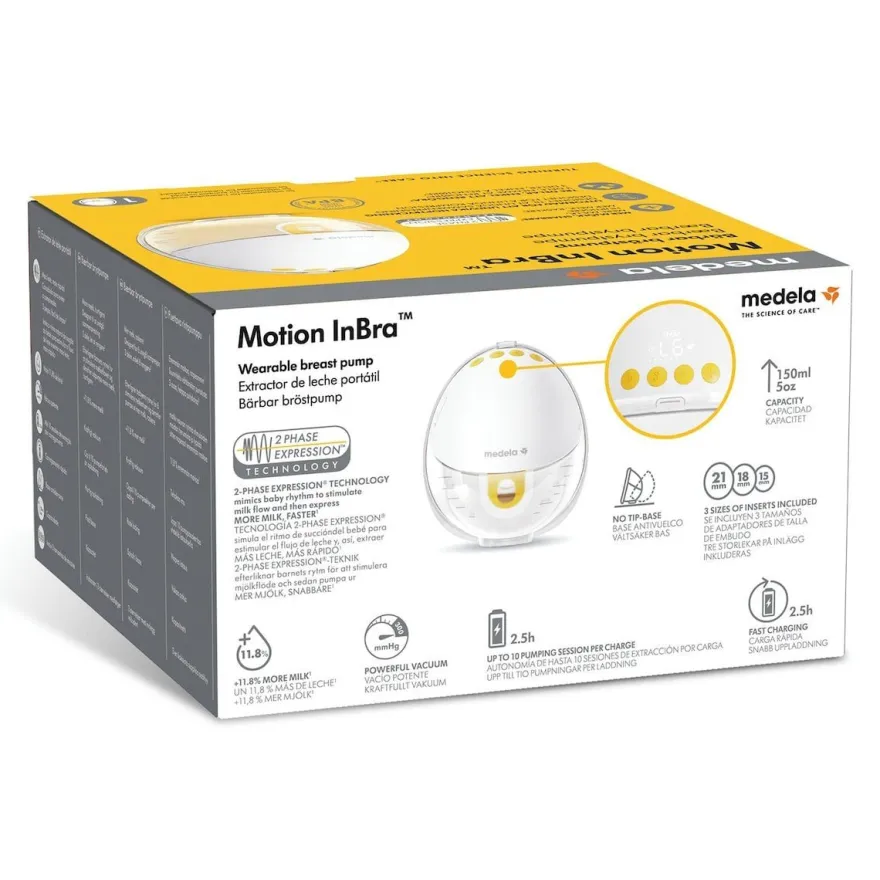 Medela Motion InBra Sacaleches Eléctrico Simple Manos Libres