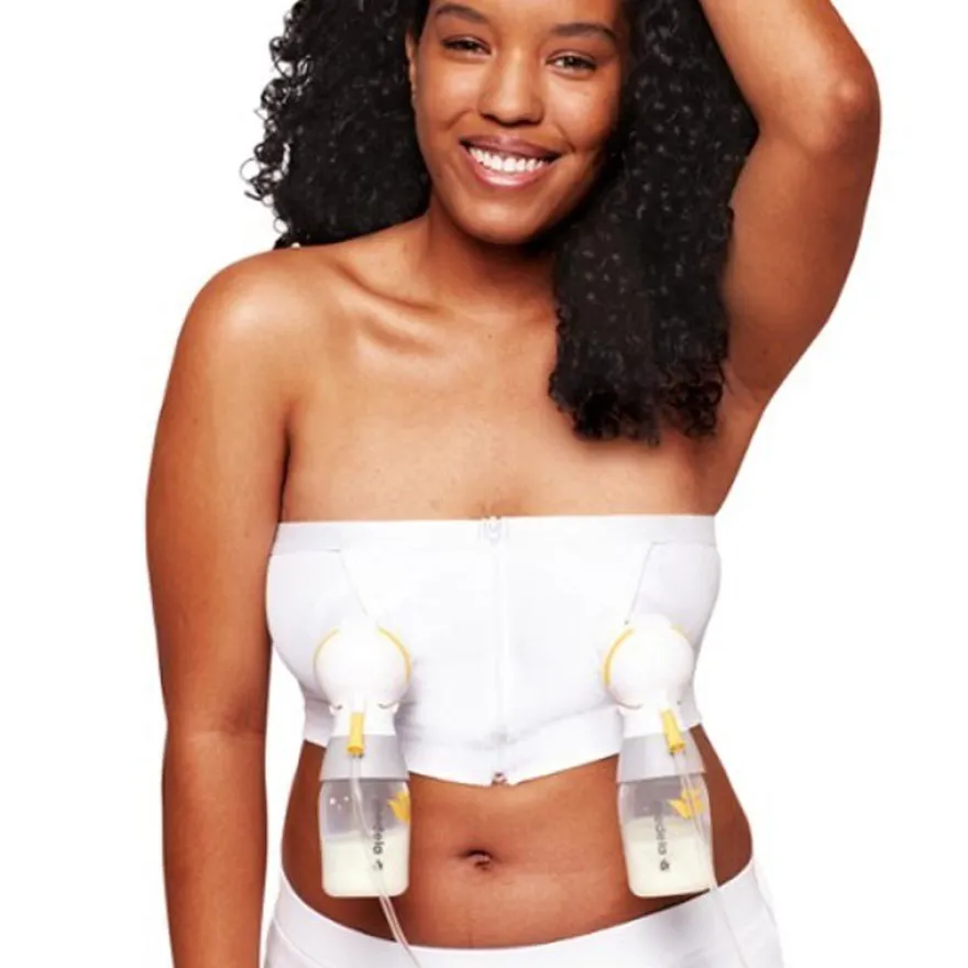 MEDELA Top Extracción Hands-Free Blanco Talla M
