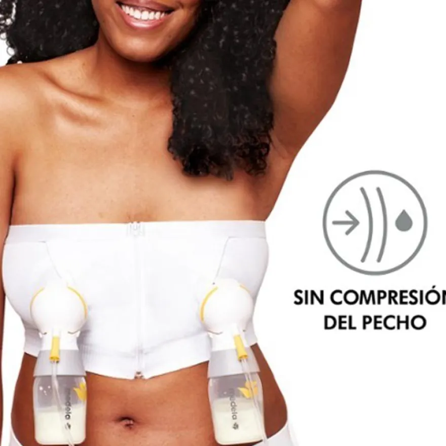 MEDELA Top Extracción Hands-Free Blanco Talla M
