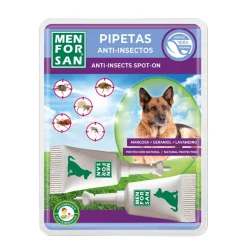 Menforsan pipeta Anti-Insectos perros 2 Uds